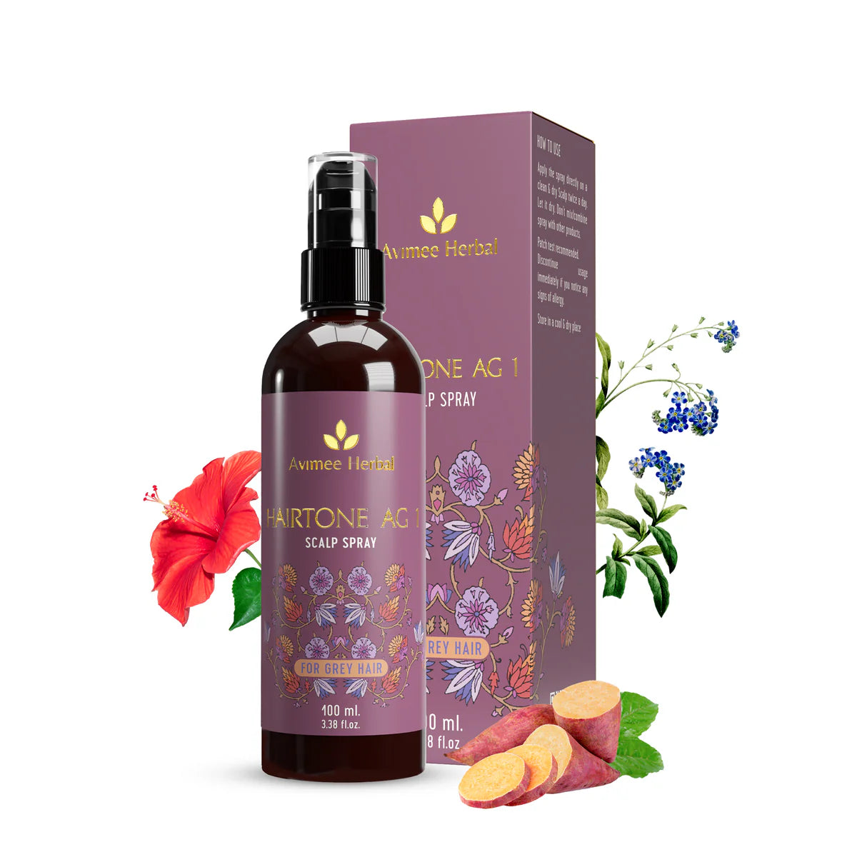 Avimee herbal Anti-Grey Kit With Shakuntala Hair Cleanser