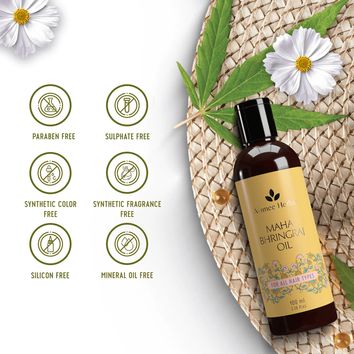 Avimee herbal Maha Bhringraj Hair Oil