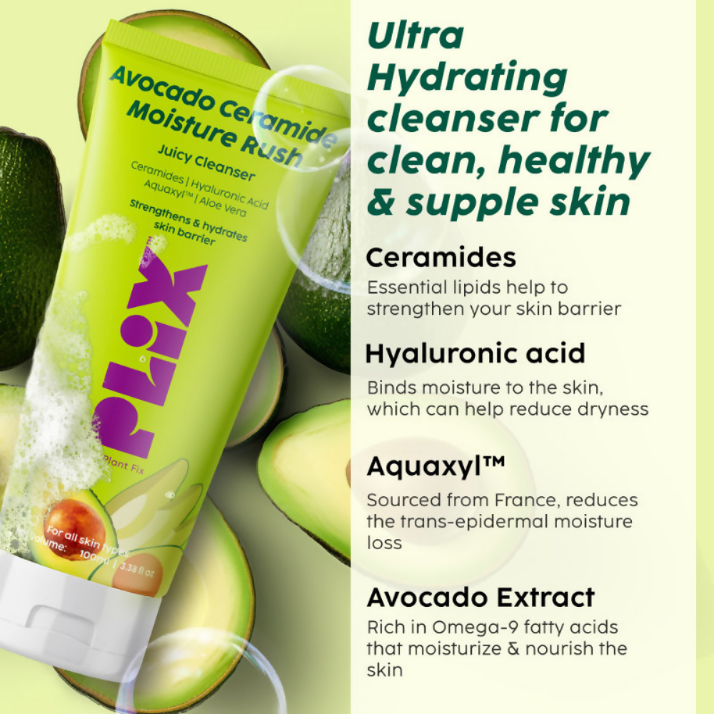 PLIX The Plant Fix Barrier Repair Regime Combo with Avocado Serum & Cleanser