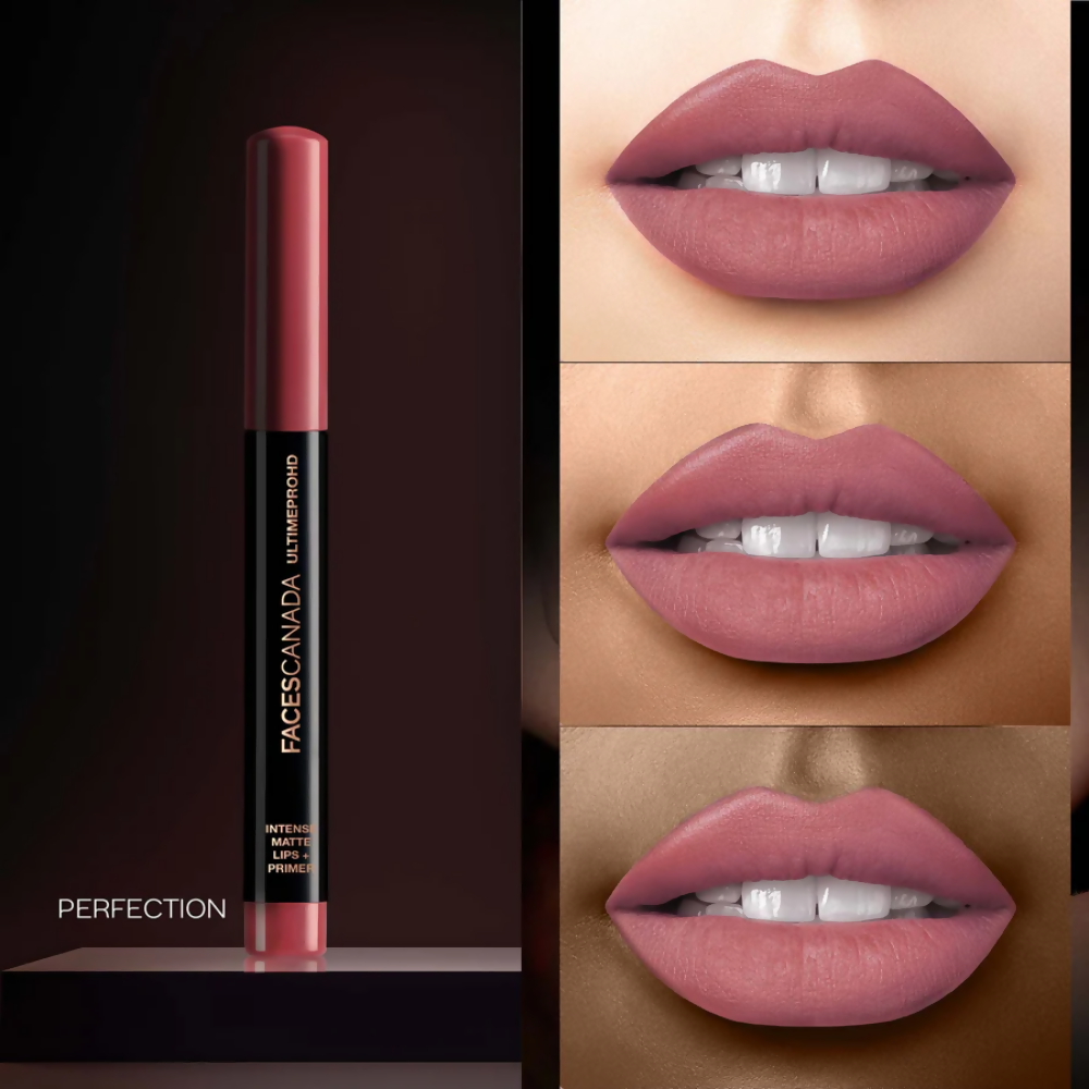 Faces Canada Ultime Pro HD Intense Matte Lips + Primer - Perfection 01