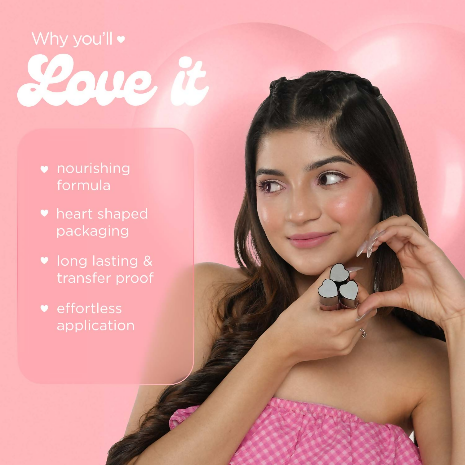 Bella Vita Organic All Hearts Face Blush - Pink Promise