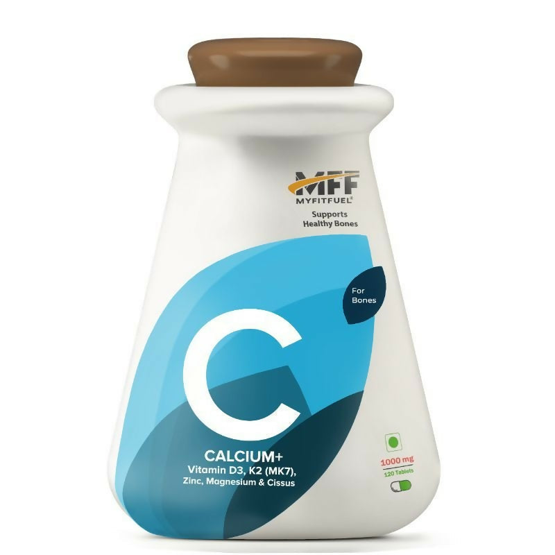 MyFitFuel Calcium+ & Vitamin D3, K2 (MK7), Zinc, Magnesium & Cissus Tablets