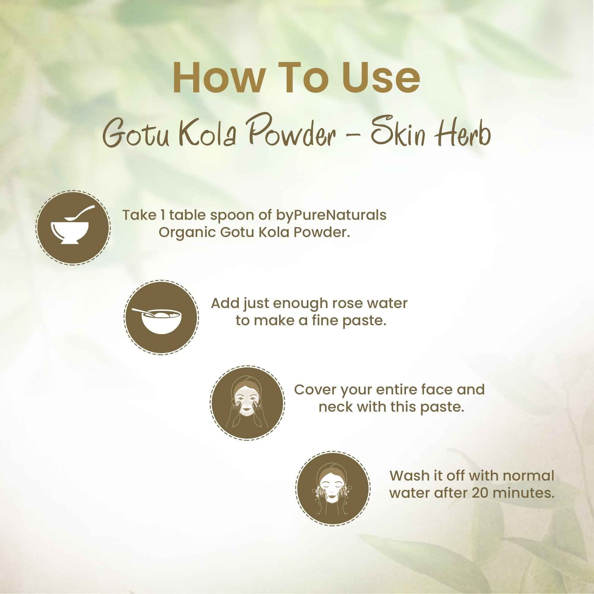 byPureNaturals Organic Gotu Kola Powder