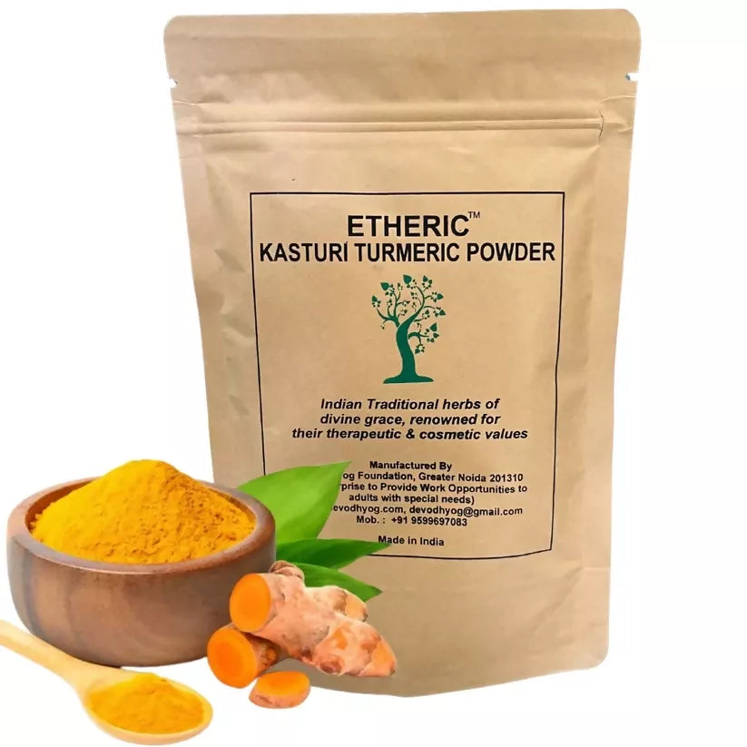 Etheric Wild Kasturi Turmeric Powder for Skin Care & Whitening