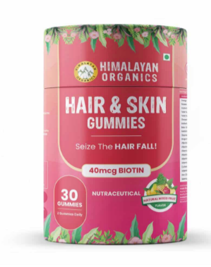 Himalayan Organics Biotin Gummies Hair Vitamins