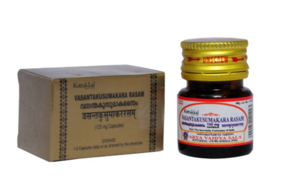 Kottakkal Arya Vaidyasala Vasantakusumakara Rasam Capsules