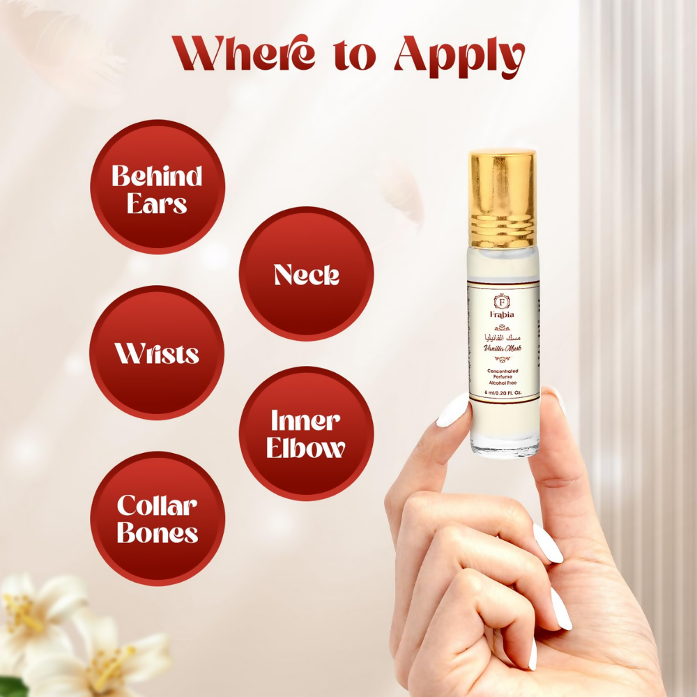 Frabia Vanilla Musk Perfume Oil Roll-On