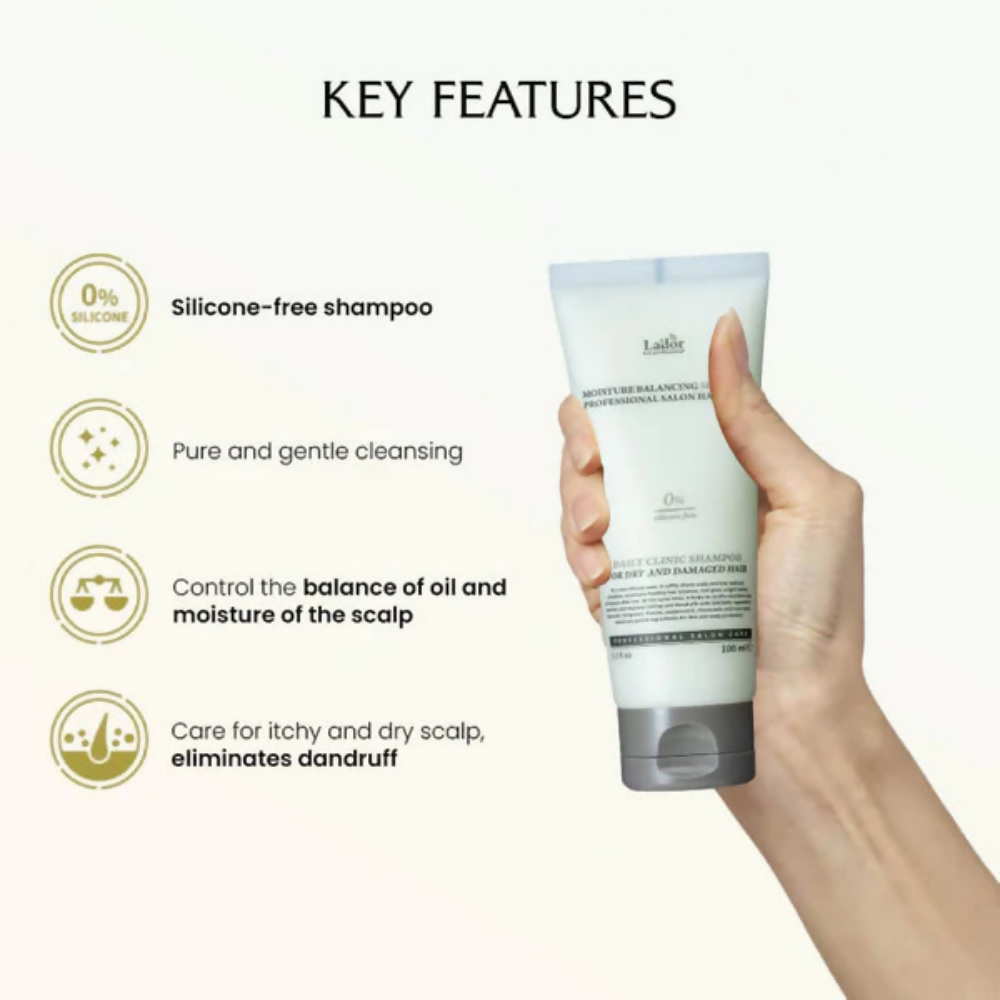 La'dor Korean Moisture Balancing Shampoo for Sensitive Scalp & Dry Hair, Vegan, Paraben Free