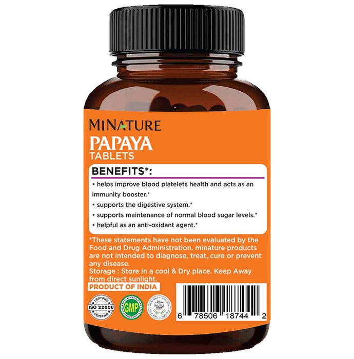 Minature Papaya Leaf Tablets