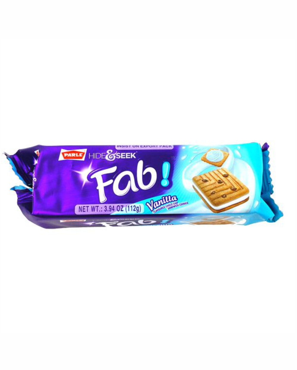 Parle Biscuit Hide & Seek Fab Vanilla 112g