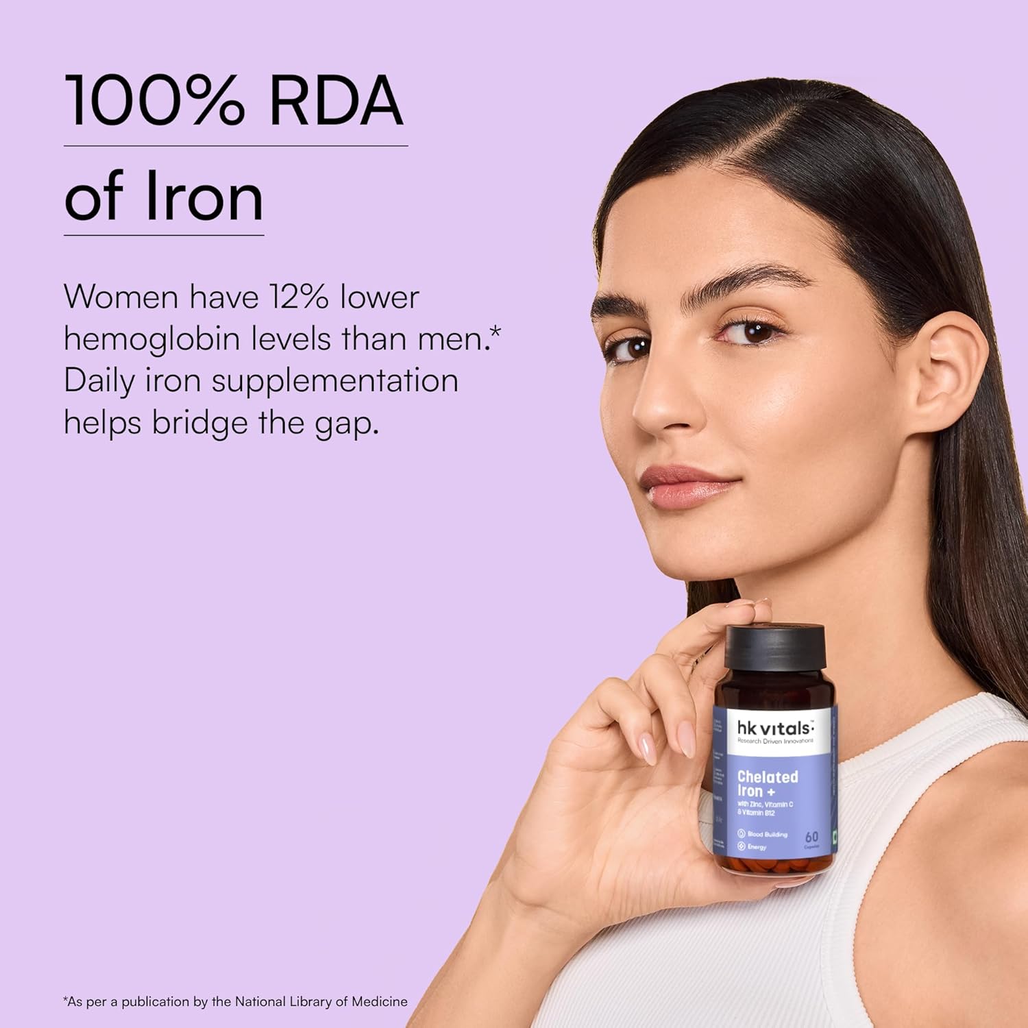 hk vitals Chelated Iron + Supplement