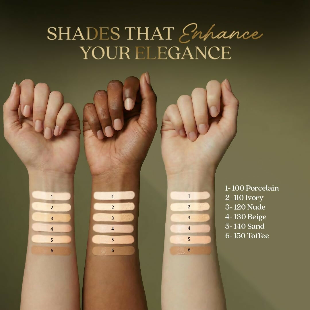 Just Herbs Luxe Infinite Glow Hydrating Foundation Non-Cakey & Long-Lasting (Beige)