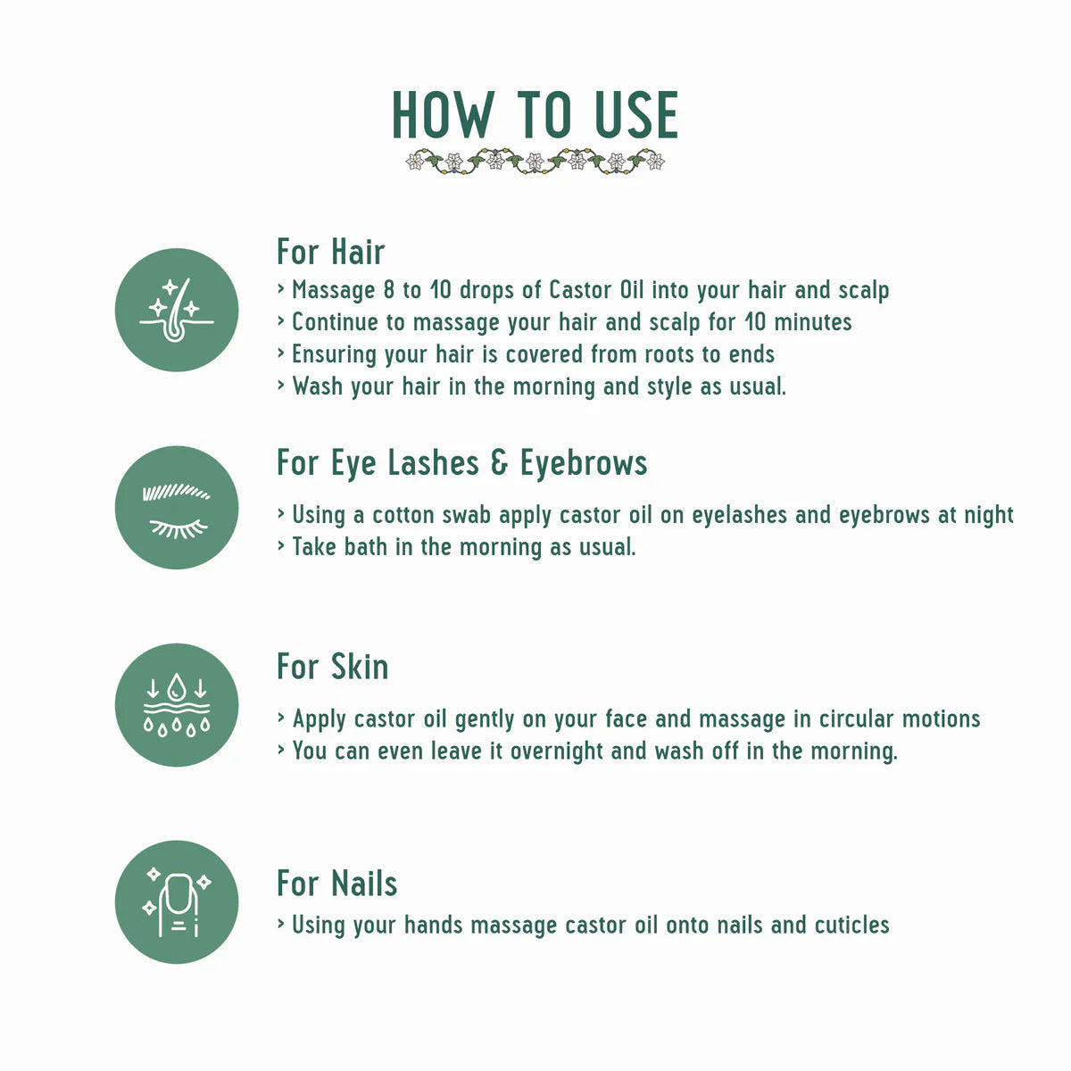 Avimee herbal Cold Pressed Castor Oil for Hair Growth