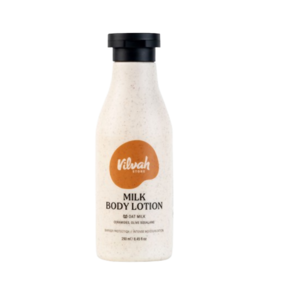 Vilvah Store Milk Body Lotion With Oat Milk, Ceramides & Olive Squalane