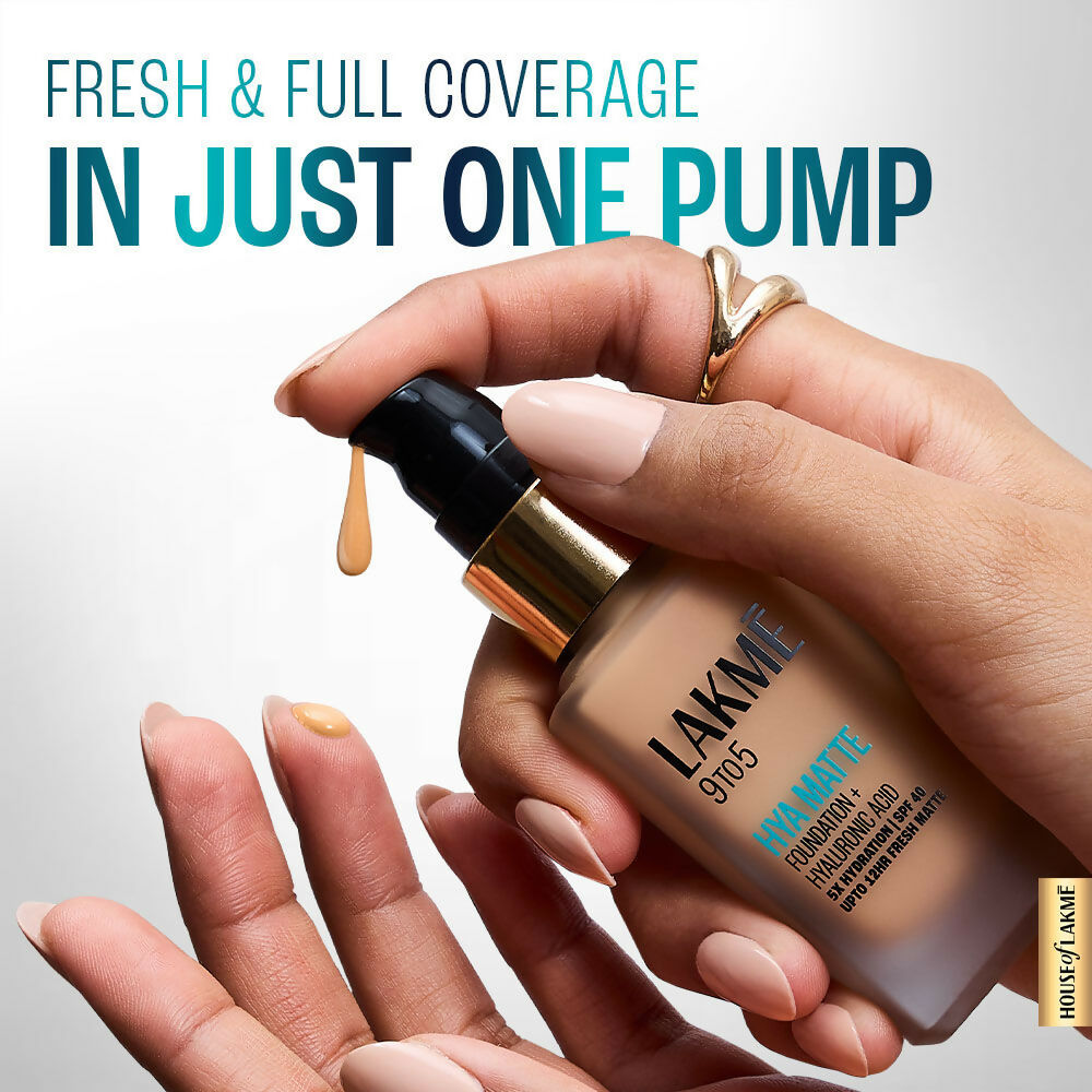 Lakme 9 To 5 Hya Matte Foundation + Hyaluronic Acid - Cool Cinnamon