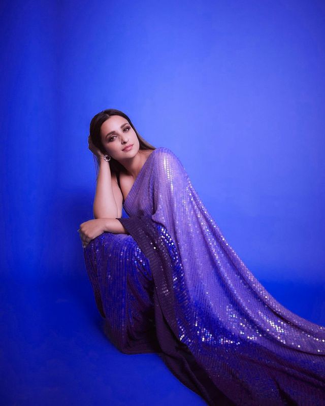 Aastha Multi Soft Organza Beautiful Sequance  Embroidery Work