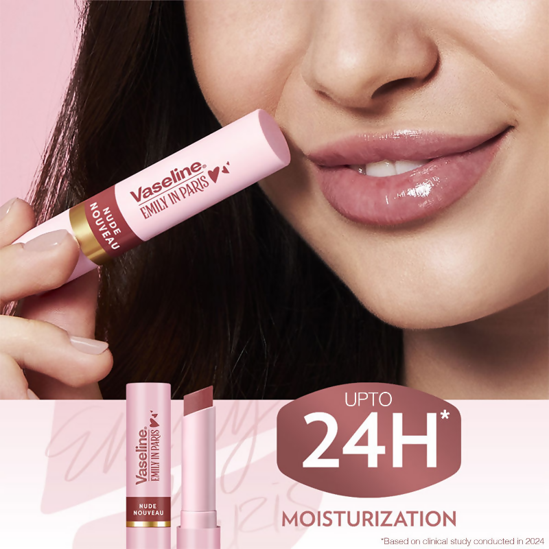 Vaseline Emily In Paris Tinted Lip Balm Stick - Nude Nouveau
