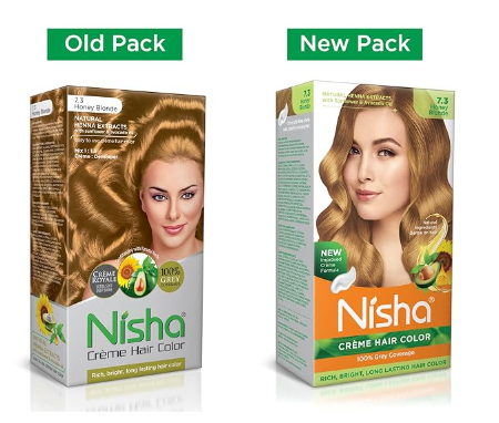 Nisha Creme Hair Color Honey Blonde