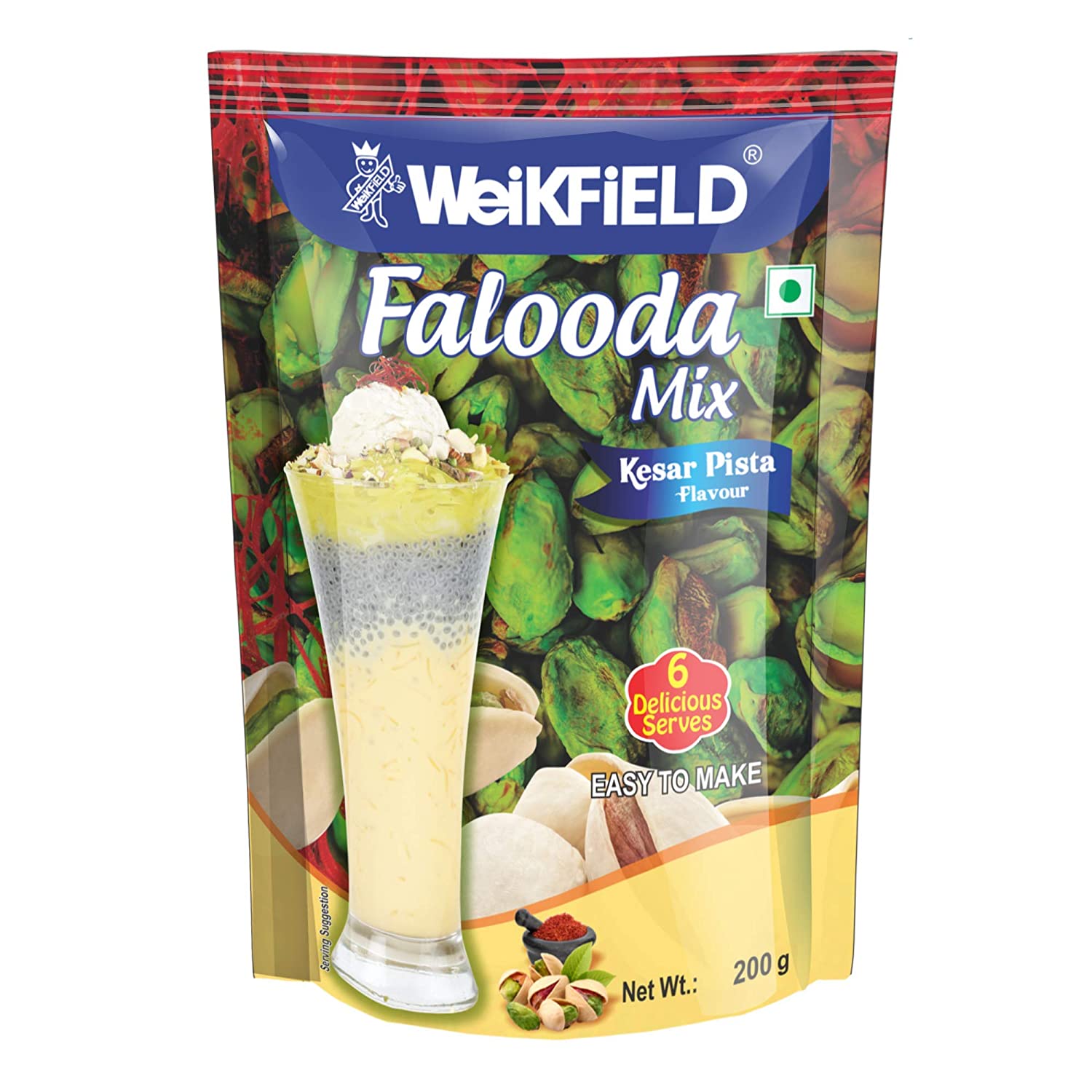 Weikfield Falooda mix Kesar pista flavour 200g