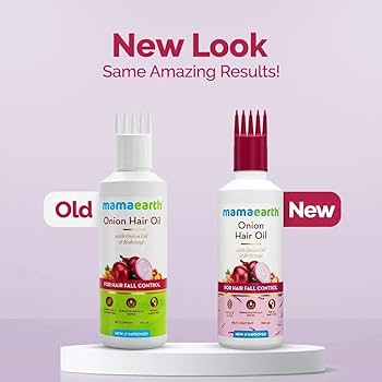 Mamaearth Onion Hair Oil With Onion & Redensyl For Hair Fall Control