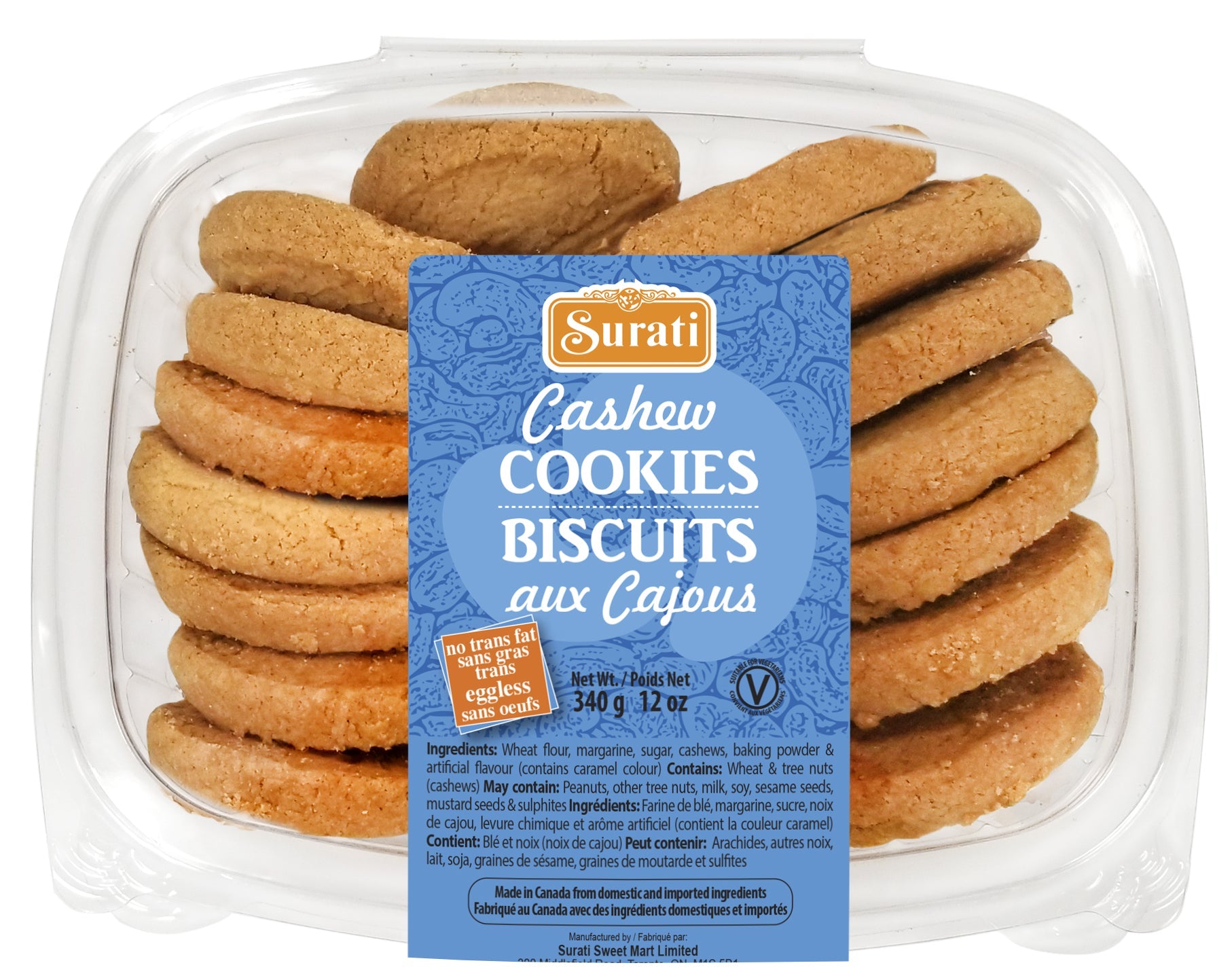 Surati Cashew cookies 340g