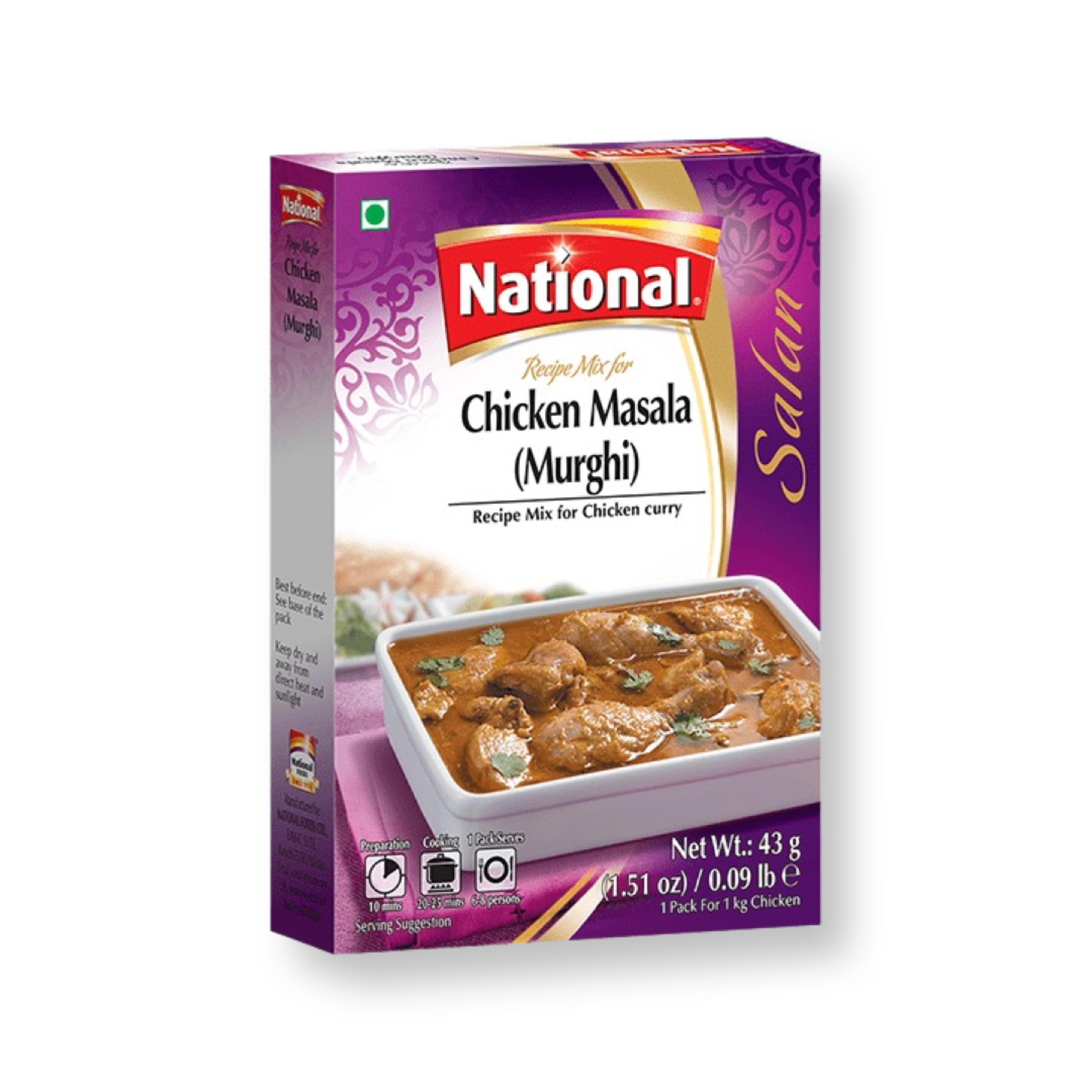 National Seasoning Mix Chicken Masala 43g