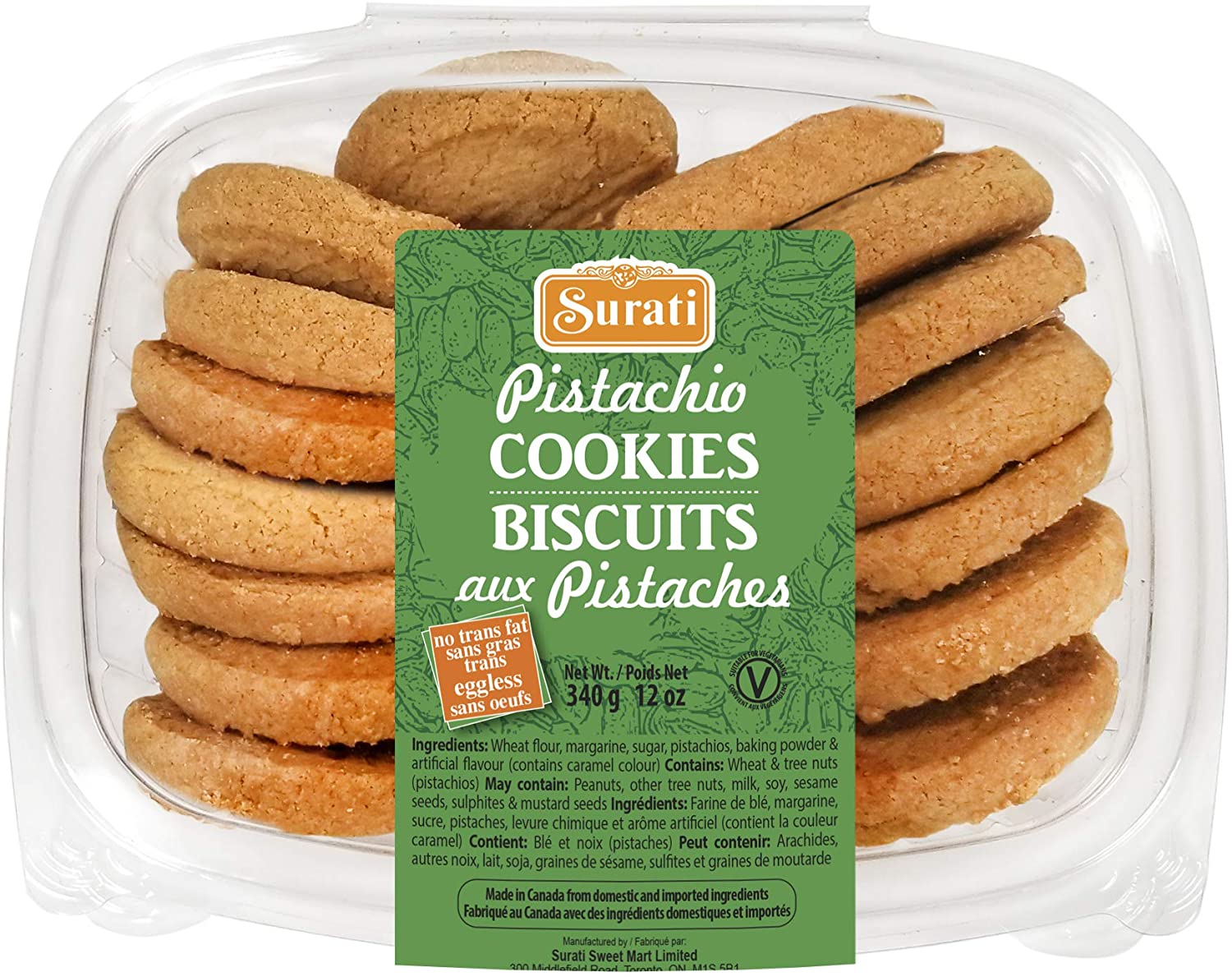 Surati Pistachio Cookies 340g