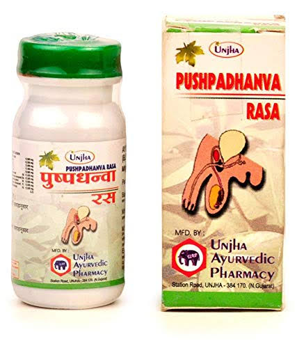 Unjha Pushpadhanva Ras Tablets (40 tabs)