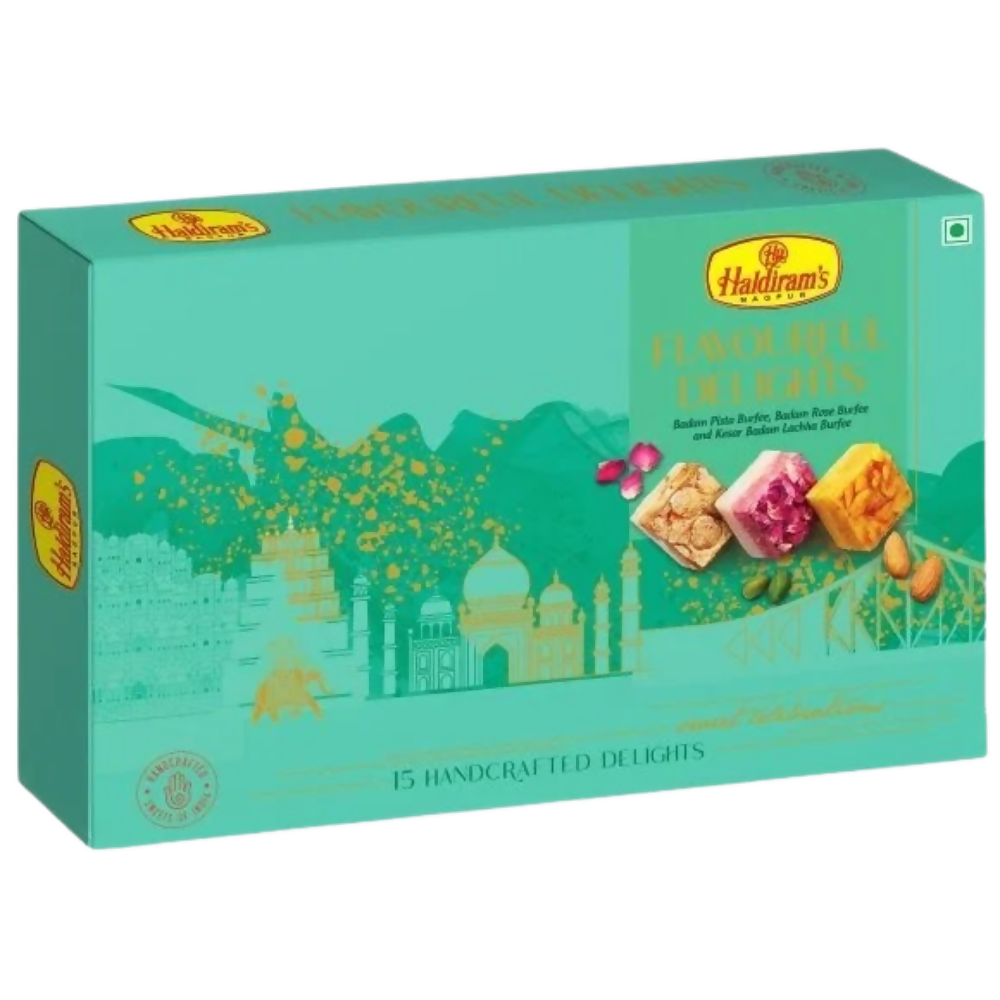 Haldiram's Flavourful Delights Assorted Badam Burfee