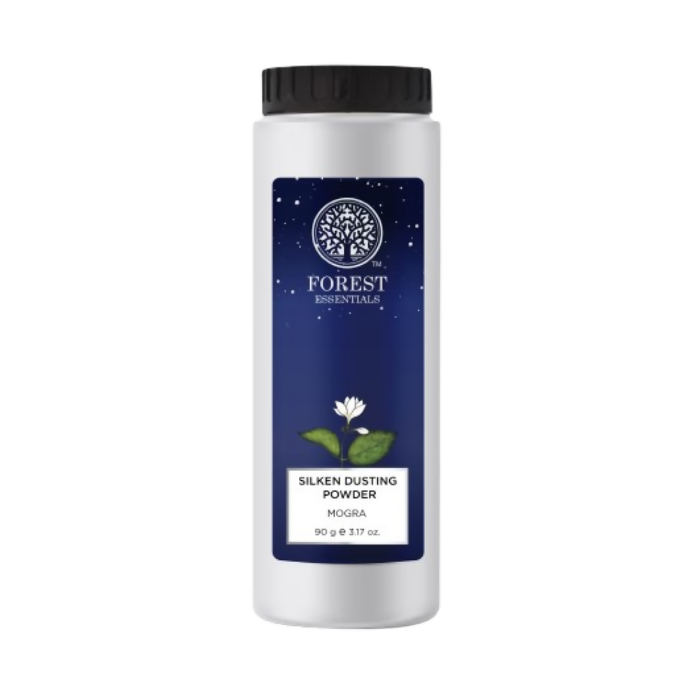 Forest Essentials Silken Mogra Natural Dusting Powder - Lightly Scented