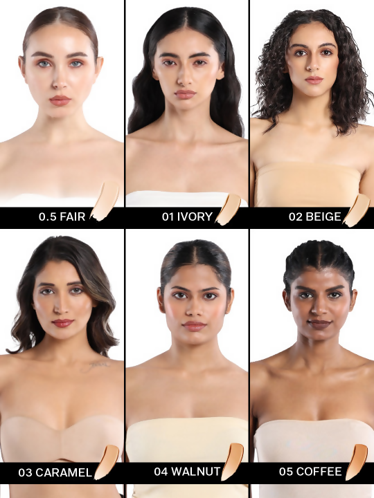 Flicka Cosmetics Base Story Cream Foundation with SPF Waterproof Walnut 04