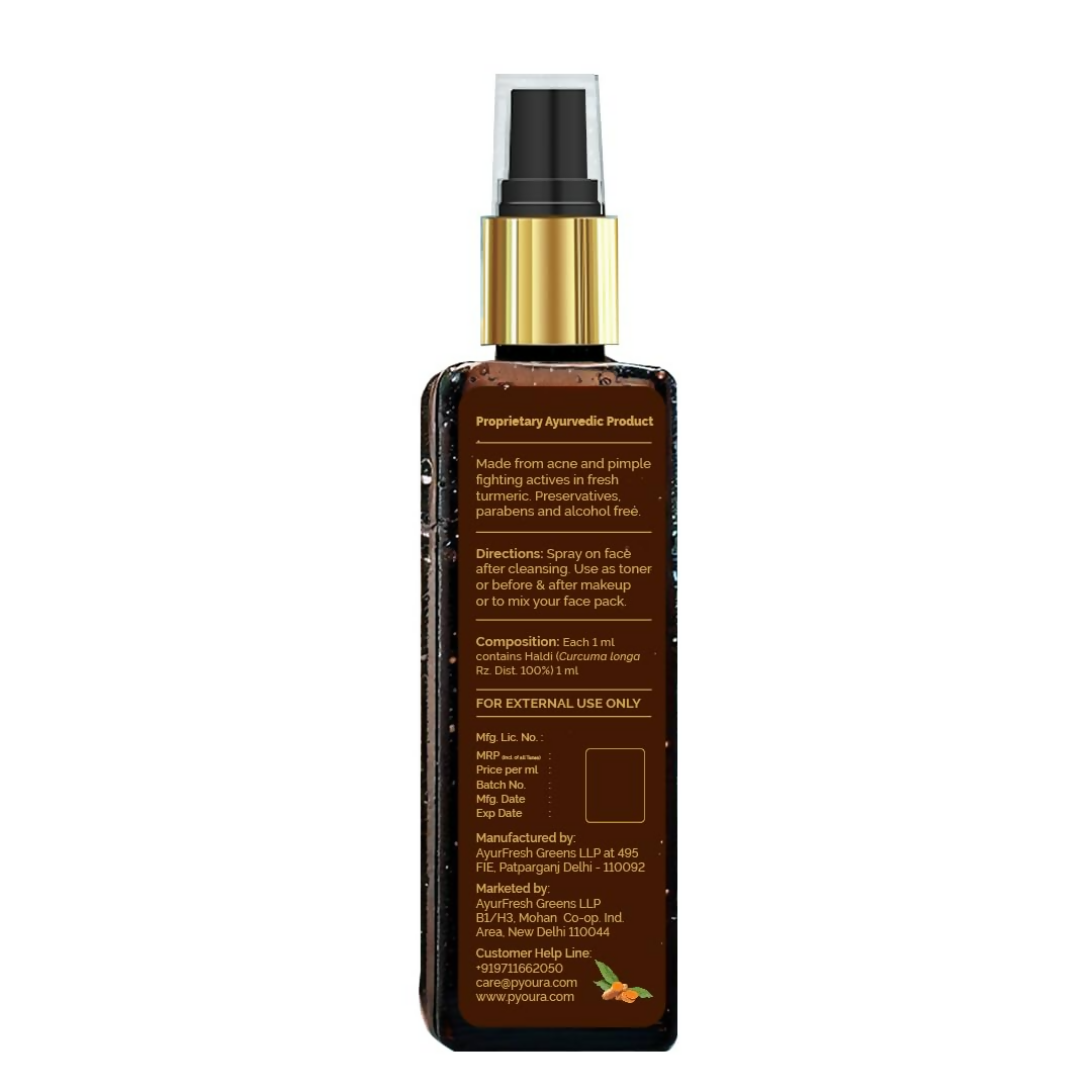 Pyoura Acne Pimple Turmeric Face Toner Mist Serum