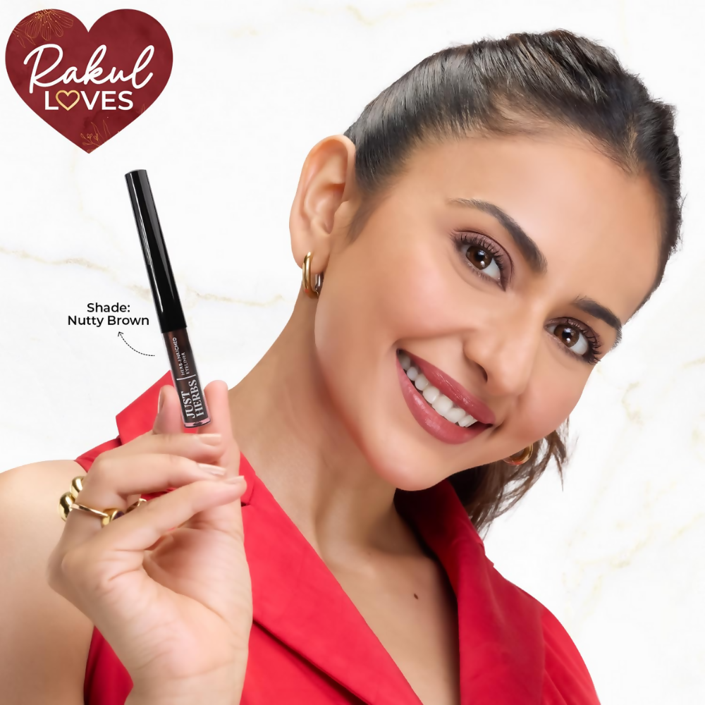 Just Herbs Eyeliner Waterproof and Smudge Proof, Long Lasting Eyeliners - Nutty Brown