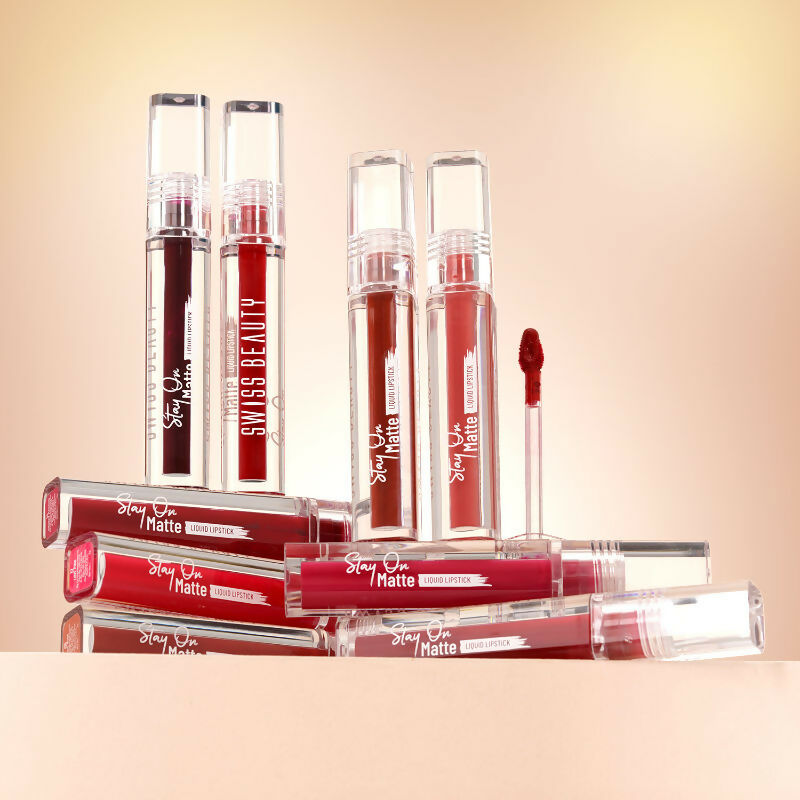 Swiss Beauty Stay On Matte Liquid Lipstick - 2 Supple Pink