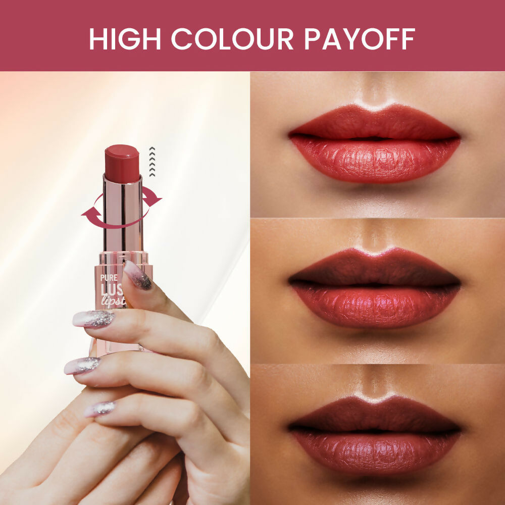 Swiss Beauty High Shine Finish Smooth Glide Pure Lustre Lipstick - 2 My Rose