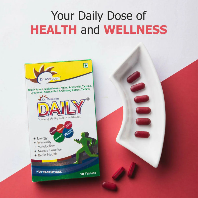 Dr. Morepen Daily Multivitamin Tablets for Women & Men, Multivitamins & Minerals Supplement