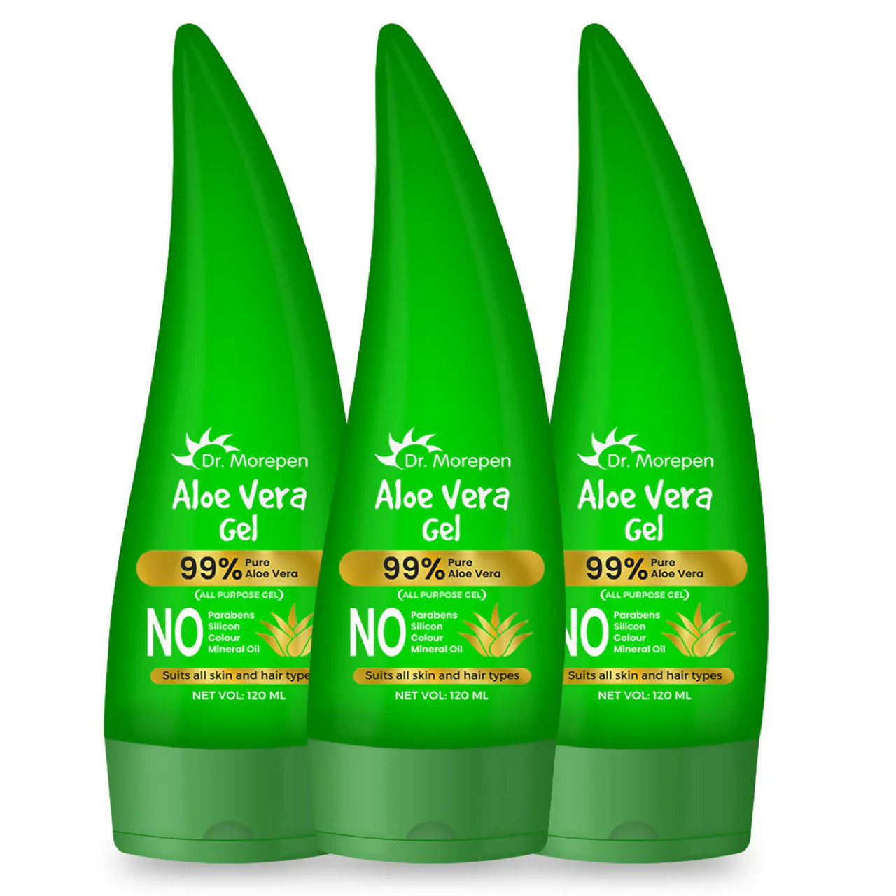 Dr. Morepen 99% Pure Aloe Vera Gel for Glowing Skin & Healthy Hair