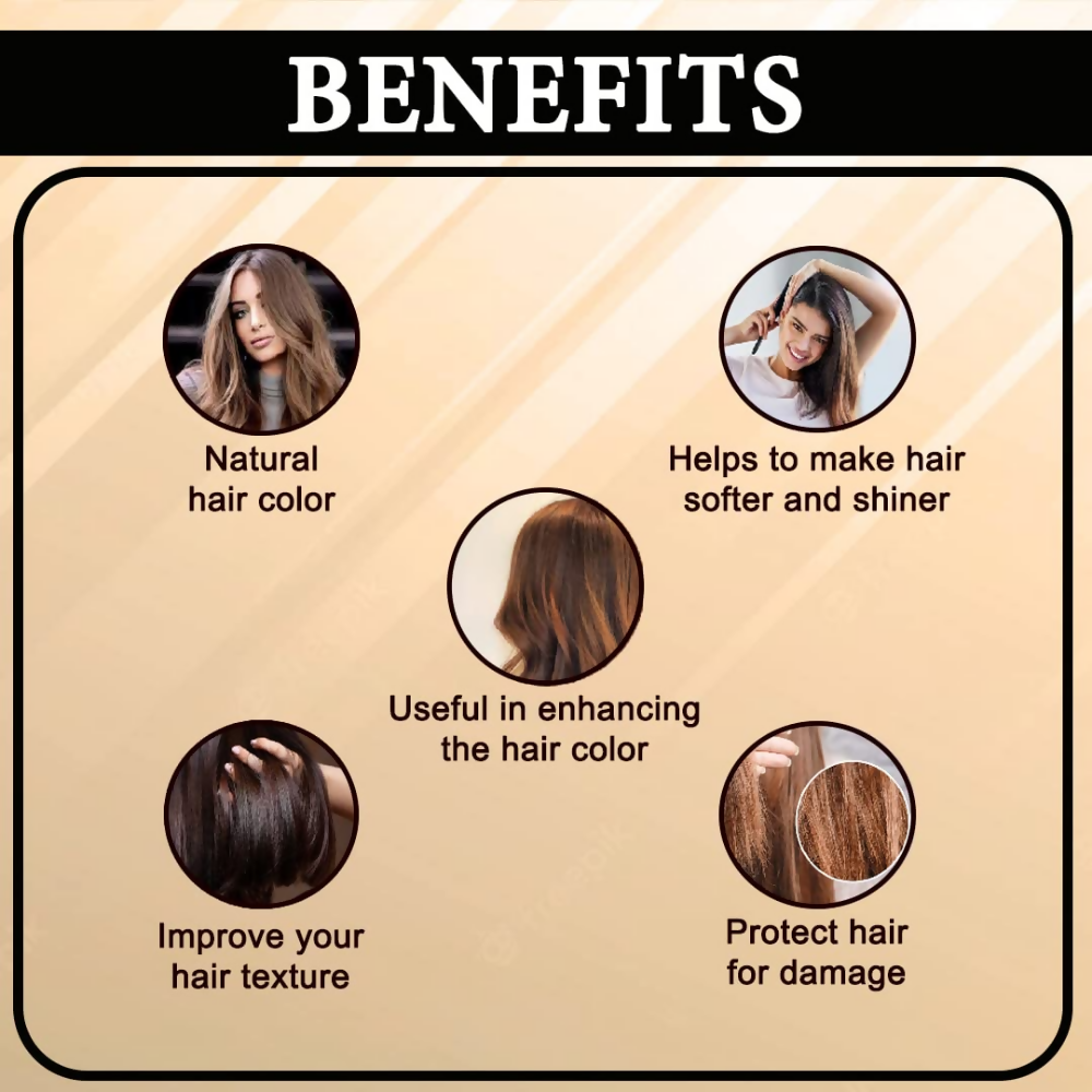 VedicAyurveda Henna Hair Color Naturally Brown