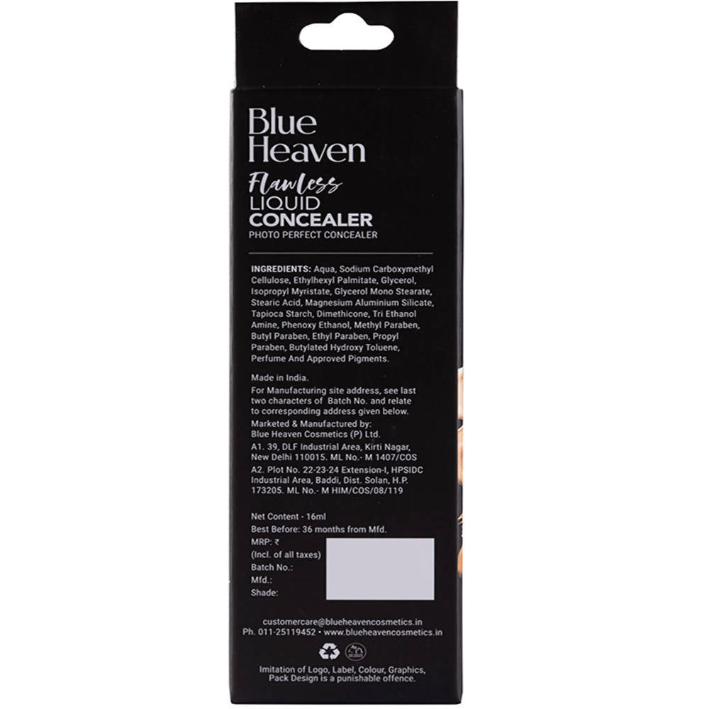 Blue Heaven Flawless Liquid Concealer Cream