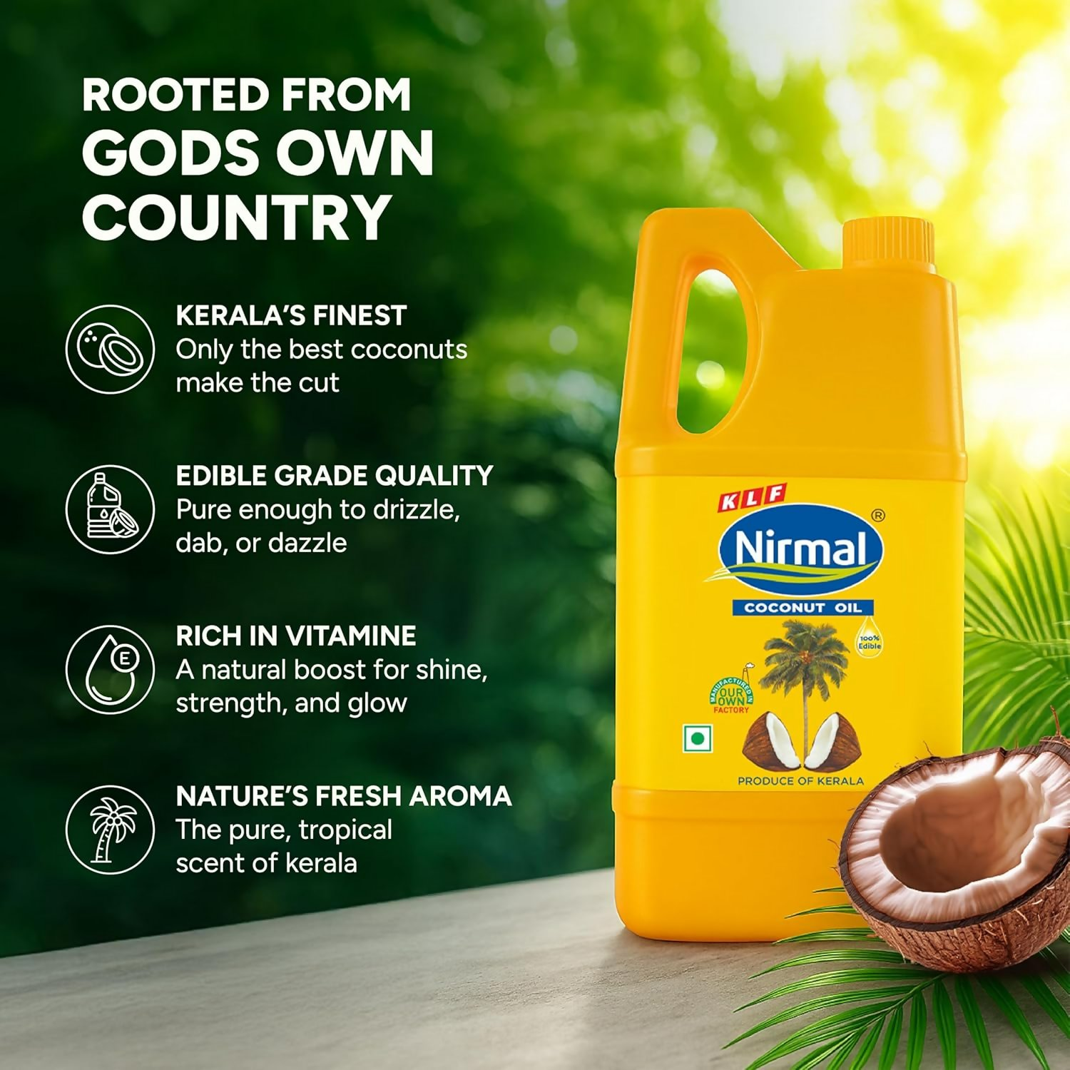 KLF Nirmal 100% Pure Coconut Oil