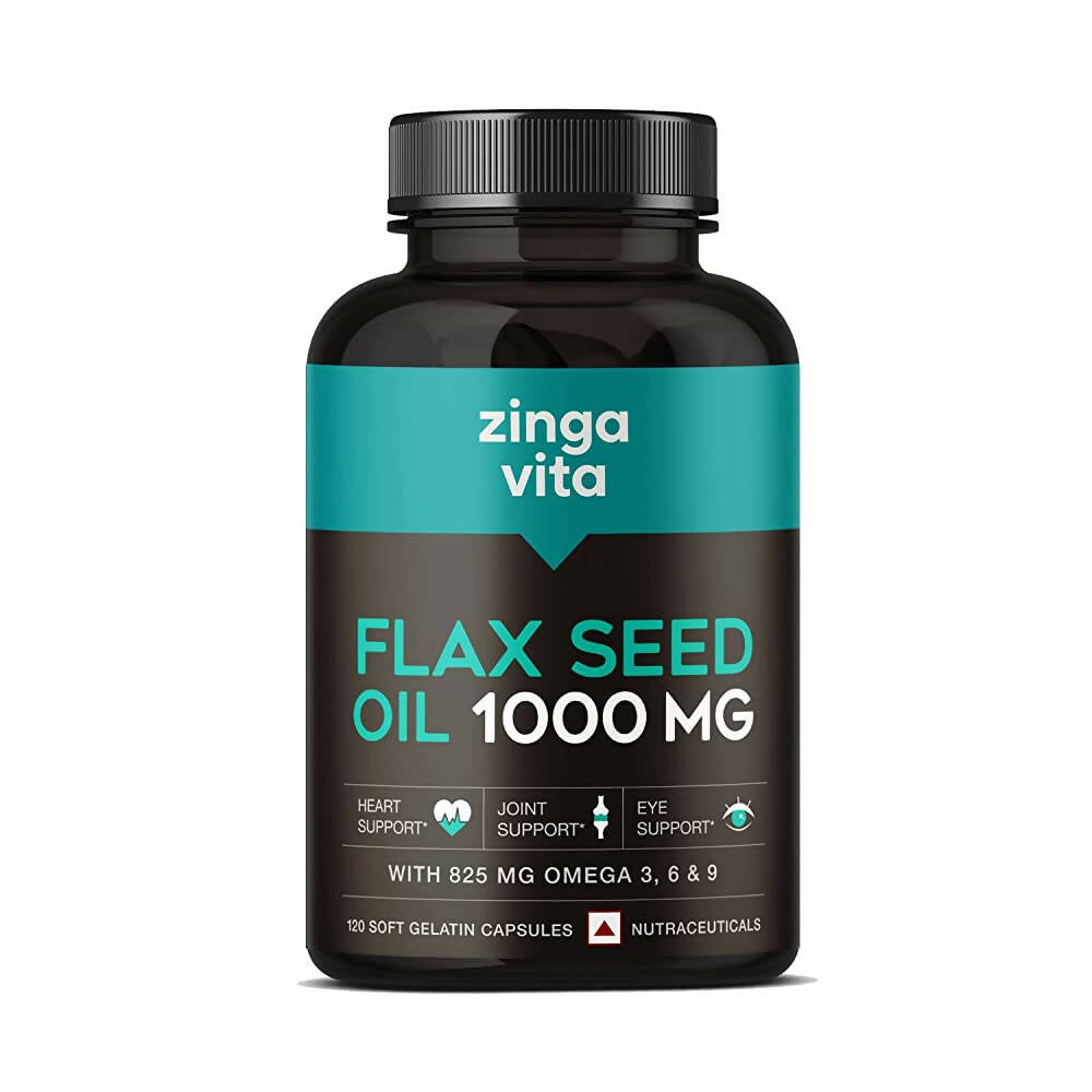 Zingavita Flaxseed Oil 1000 mg Softgel Capsules