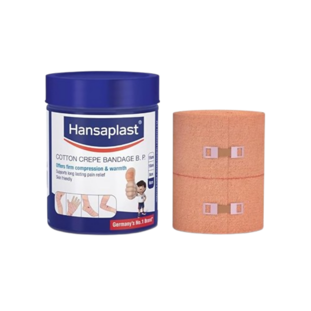Hansaplast Soft Cotton Crepe Bandage For Pain Relief - 6CM X 4MTR