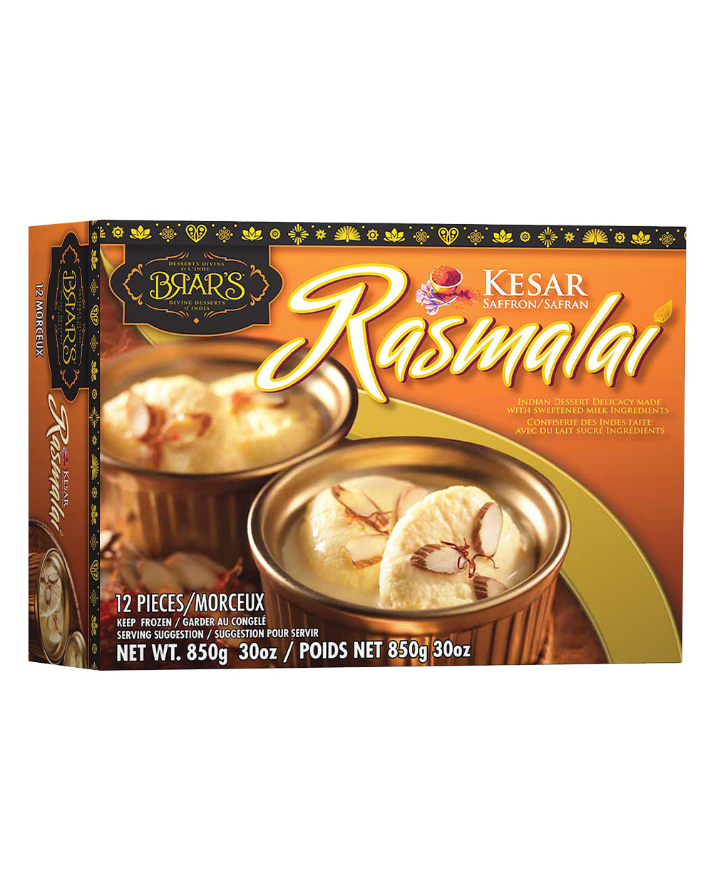 Brar's Kesar Rasmalai 1kg