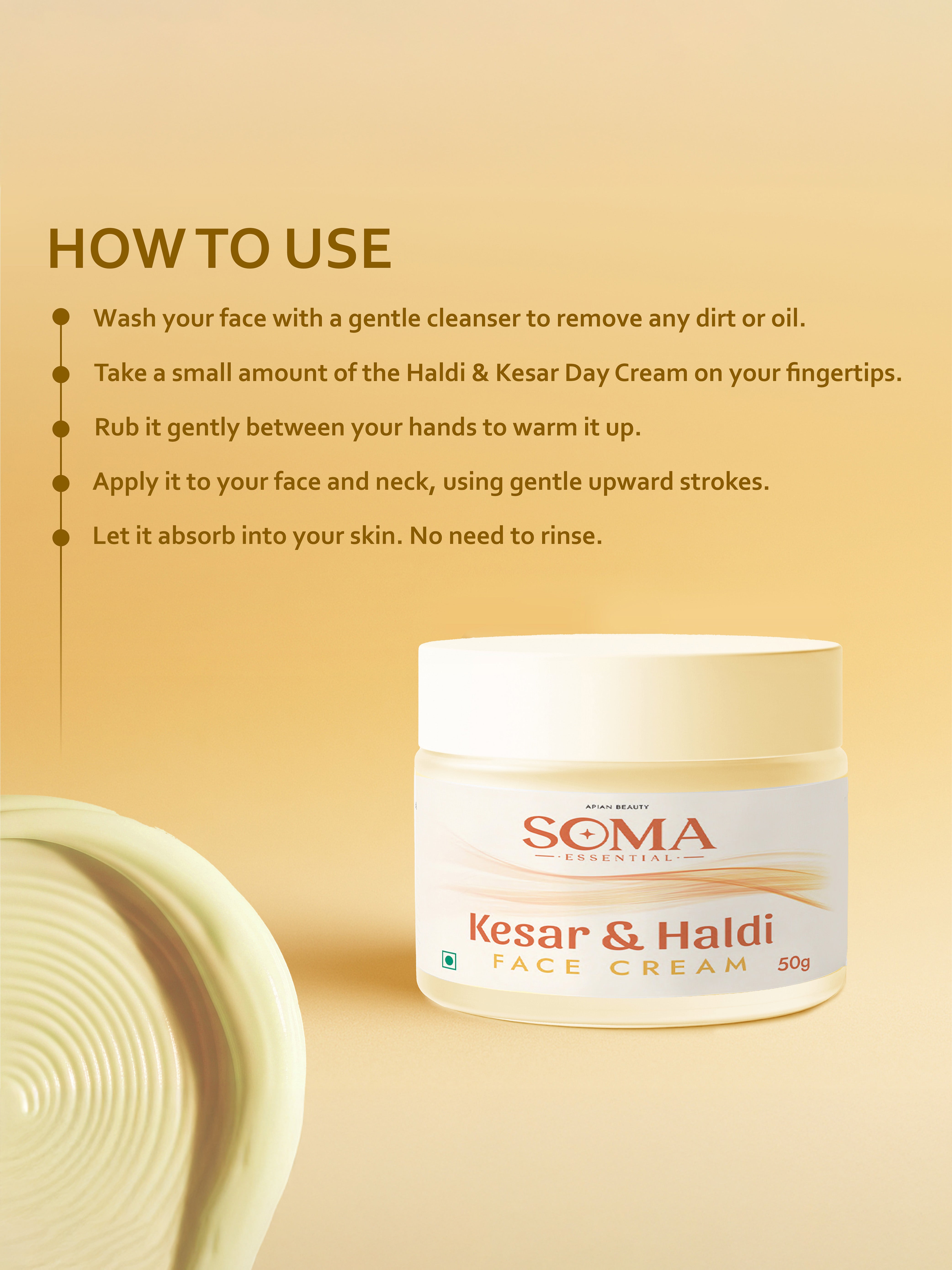 Soma Essential Barrier Protection Day Cream With Beeswax, Haldi And Kesar