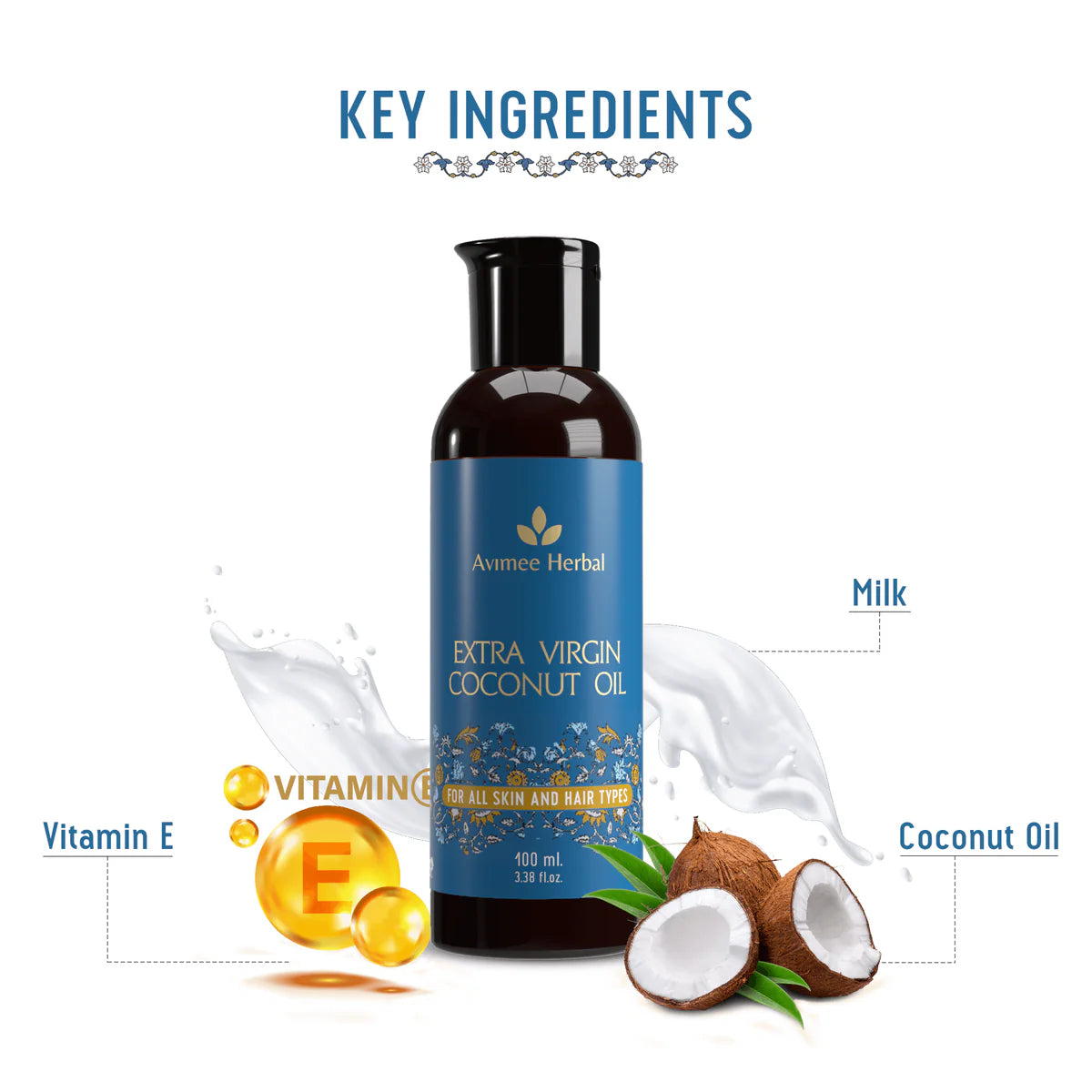 Avimee herbal Extra Virgin Coconut Oil (Cold Pressed) For Winters