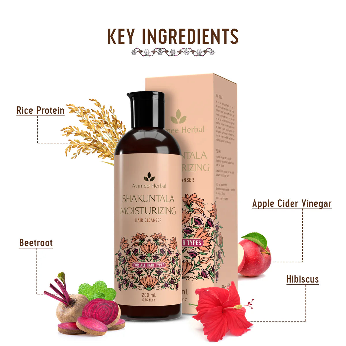 Avimee herbal Shakuntala Moisturizing Hair Shampoo With Hyaluronic Acid