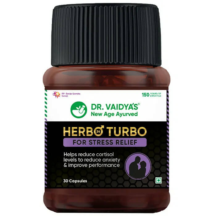 Dr. Vaidya's Herbo 24 Turbo Capsules For Stress Relief