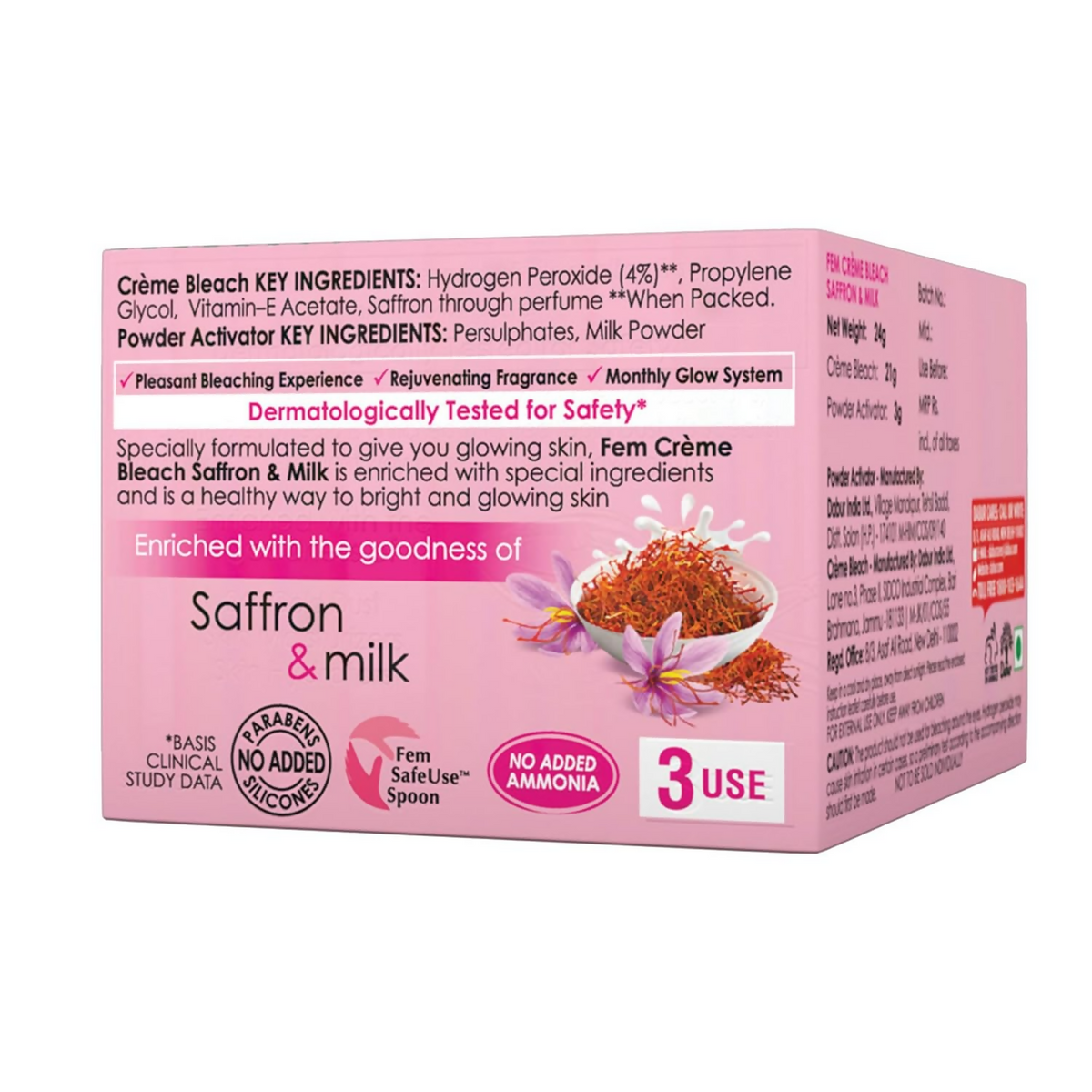 Fem Fairness (Saffron & Milk) Creme Bleach