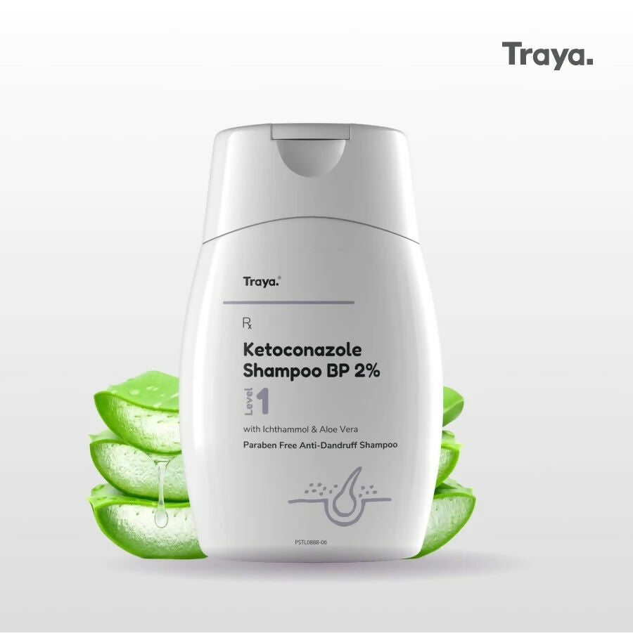 Traya Ketoconazole Shampoo BP 2% with Ichthammol & Aloe Vera