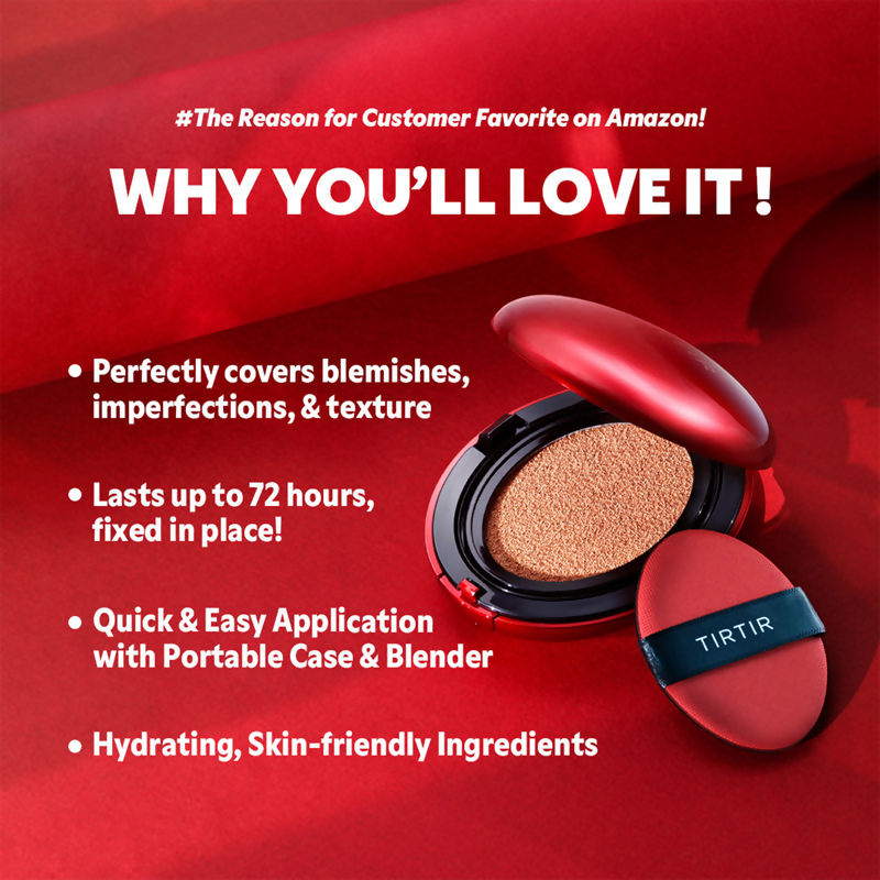Tirtir Mask Fit Red Mini Cushion Foundation - 35N Walnut